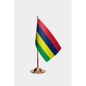 Drapeau personnalisé de Maurice - Mât de drapeau en aluminium, impression numérique sur nylon, polyester, vinyle ou soie avec logo personnalisé - Product Image 2