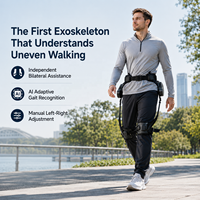 Exosquelette de hanche adaptatif IA avec contrôle indépendant gauche-droite, système d'assistance à la marche, dispositif de soutien à la mobilité à double moteur, usage commercial
