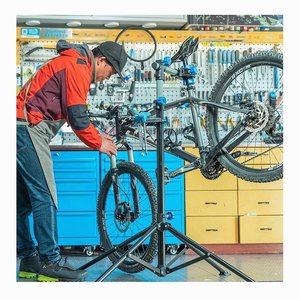 Support de réparation de vélo réglable et pliable, support d'atelier portable pour l'entretien des vélos, revêtement en poudre - Product Image 6