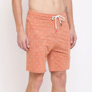 กางเกงขาสั้นผู้ชายผ้าฝ้าย 100% น้ำหนักเบา สวมใส่สบาย ระบายอากาศ แห้งเร็ว เอวกลาง บริการ OEM - Product Image 2