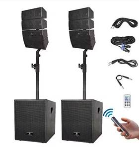 Altavoces Line Array Pasivos, Equipo de Sonido Profesional para DJ, Sistema de Sonido de 12 Pulgadas, Configuración Completa - Product Image 1