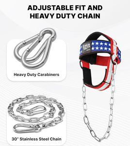Arnés para la Cabeza con Cadena para Entrenamiento Muscular de Cuello, Accesorios de Gimnasio, Acolchado de Neopreno, Logotipo Personalizado, Arnés para la Cabeza con Cadena Resistente - Product Image 5