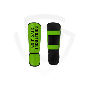 Espinilleras de Cuero con Protección Profesional y Logotipo Personalizado para Entrenamiento de Muay Thai, Boxeo y Artes Marciales - Product Image 1