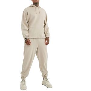 Ensemble de survêtement décontracté en molleton 100% coton pour homme, nouvelle saison d'hiver 2026, coupe ajustée, ensemble de survêtement, ensemble de sweat-shirt à capuche - Product Image 1