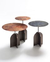 Designer Luxus Heimdekor Tisch mit rundem halb-Design moderner Seitentisch Couchtisch Wohnzimmermöbel