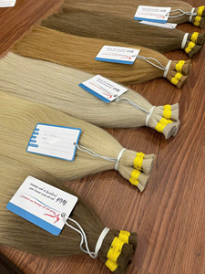 Cheveux en vrac russes bruts prix de gros usine beaucoup de belles couleurs cheveux extensions de cheveux humains en vrac - Product Image 6