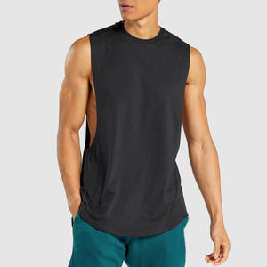Wholesale Custom Logo Muscle Gym Wear Workout <b>Tank</b> <b>Top</b> Singlet Organic Cotton Quick Dry Breathable <b>Tank</b> <b>Tops</b> <b>Men</b> - Product Image 6