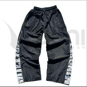 กางเกงวอร์มผ้าไนลอนขาบานสำหรับผู้ชายกางเกงวอร์มกางเกงวอร์มลำลองขากว้างปรับแต่งได้ออกแบบโลโก้ได้ตามต้องการ - Product Image 3