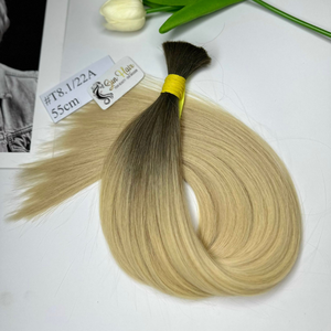 Sun Hair Company Vente en gros Soyeux Droit Ombre Couleur Blonde Cheveux Remy en vrac Extensions de cheveux humains vietnamiens Cabello Humano - Product Image 3