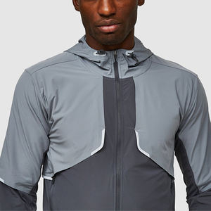 Men's Lightweight Windbreaker <b>Jacket</b> Custom Logo Wholesale Sports Running Hooded Windproof <b>Jacket</b> Printed Techniques - Product Image 5