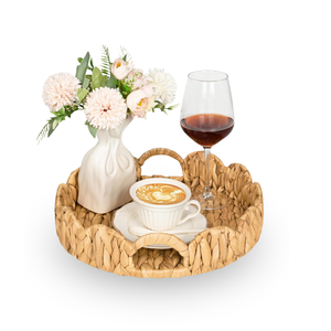 Juego al por mayor de 3 bandejas para servir vieiras y jacintos marinos redondos para almacenamiento de decoración de alimentos hecho en Vietnam Vecraft modelo - Product Image 2