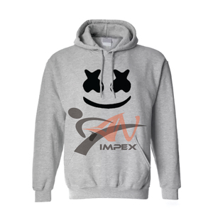 คุณภาพสูงที่กําหนดเองการพิมพ์โลโก้ผู้ชายเสื้อสวมหัว Hoodie วัสดุที่กําหนดเองยืดหยุ่นผู้ชายเสื้อสเวตเตอร์ Hoodie - Product Image 1