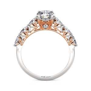 Jeulia 18K Gold Plated Fashion Butterfly <b>Opening</b> Engagement <b>Ring</b> - Product Image 1