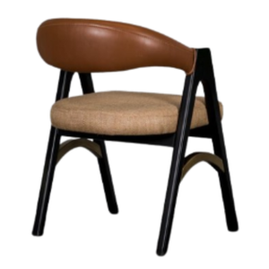 Fauteuils à bascule modernes pour salon avec structure en bois massif, rembourrage en mousse et revêtement en cuir synthétique pour la maison et le bureau - Product Image 5