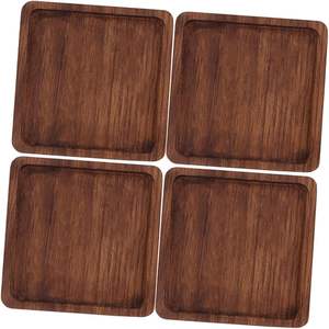 Sous-verre carré en bois luxueux, style rustique, fait à la main, écologique, non toxique, sous-verre de table de haute qualité, décoration d'intérieur, vente en gros - Product Image 1