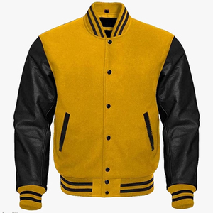 Chaqueta universitaria OEM de tendencia industrial para hombre, ropa Vintage con soporte, logotipo bordado, chaqueta de béisbol universitaria para hombre, envío DDP - Product Image 6