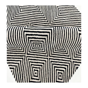Tapis tufté main ignifuge très doux pour animaux de compagnie Tapis Alfombra Motif Chevron Teinture végétale écologique Prêt à expédier - Product Image 4