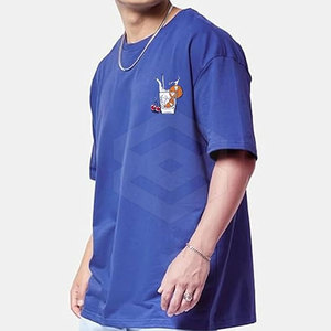 เสื้อยืดโอเวอร์ไซส์ ผ้าฝ้าย/ใยไผ่ สีและโลโก้สั่งทำได้ ระบายอากาศดี สัมผัสนุ่ม คุณภาพสูง ขายส่ง - Product Image 1