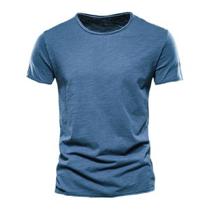 เสื้อยืดแขนสั้นคอกลมผู้ชาย BlanqWear ผ้าฟลีซอย่างดี ทรงหลวม พรีเมียม ผ้าฝ้าย 100% 280 กรัม ป้องกันแบคทีเรีย แห้งเร็ว - Product Image 2