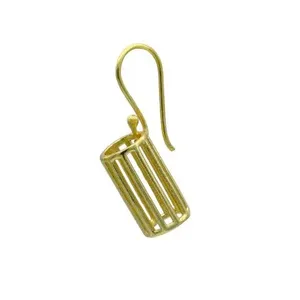 SOUMYA CREATIONS - Pendientes de Latón Hechos a Mano con Baño de Oro - Regalo de Moda para Mujer de la India - Product Image 2