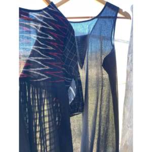 ชุดเดรสแบล็ค แจมดานี อิคัต ทรงหลวม ผ้าชีฟอง - Product Image 1