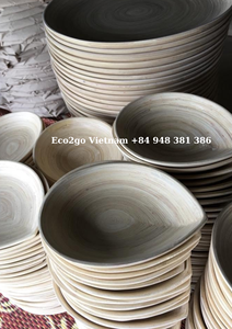 NOUVELLE TENDANCE CHAUDE!!! ASSIETTES EN BAMBOU SET PLATS DE FRUITS AVEC PLATEAU EN BAMBOU AVEC LE PRIX LE MOINS CHER DE ECO2GO VIET NAM - Product Image 3