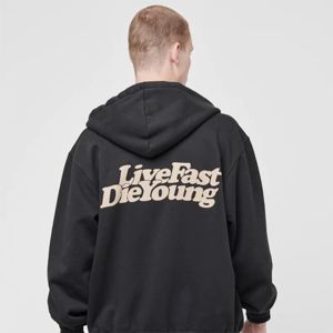 Sweat à capuche fantaisie 100% coton conçu sur mesure avec fermeture éclair latérale super doux et épais polaire hommes femmes vêtements de rue taille 6XL broderie - Product Image 5