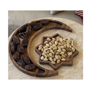 Nouveau plateau de service en chocolat spécial Ramadan Eid Mubarak, étoile en croissant, MDF pour les mariages, décoration de la maison, artisanat, Ramadan spécial - Product Image 4