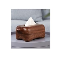Boîte à mouchoirs élégante en bois faite à la main personnalisable, porte-serviettes élégant en bois WD TBX moderne