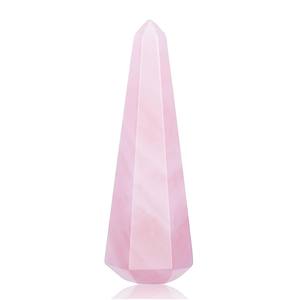 แหวนทรงกรวยคริสตัลรูปโรสควอทซ์ธรรมชาติที่วางเครื่องประดับที่ยึดแหวนตั้งเพื่อรักษาแฟชั่นใหม่ - Product Image 1