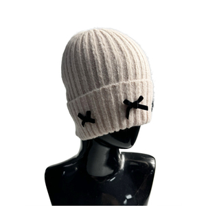 Gorro de punto liso, cálido, suave y acogedor, forrado de lana, ajustable, elegante, para exteriores, para clima frío. - Product Image 5