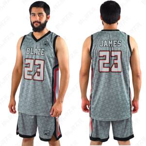 Maillot de basket-ball personnalisé ensemble de sport grande taille pour unisexe adulte de haute qualité Bsci short de basket-ball d'été uniforme de basket-ball - Product Image 1
