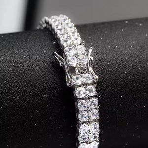 Luxury 8 Inch Moissanite Diamond <b>Tennis</b> <b>Bracelet</b> 925 Silver/10K Gold Perfect Gift for Her Special Occasions <b>Fashionable</b> Jewelry - Product Image 4