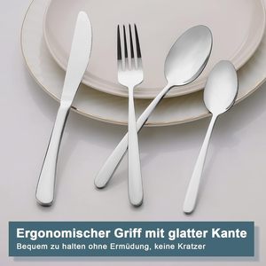 Luxury Stainless Steel Cutlery <b>Set</b> Perfect for Formal and Everyday Dining High Quality Stainless Steel <b>Flatware</b> <b>Set</b> - Product Image 4