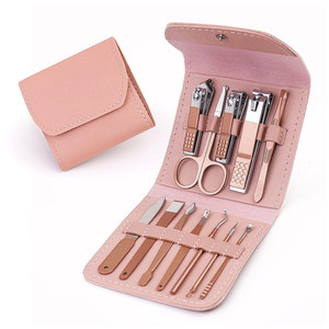 Vente chaude Kits de beauté professionnels de haute qualité Accessoires de manucure portables Kit de manucure en acier inoxydable en vente - Product Image 1