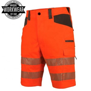กางเกงขาสั้นสะท้อนแสงมองเห็นชัดเจนสำหรับผู้ชาย,ชุดใส่ทำงานผ้าฟลีซ Vis Viz แถบสะท้อนแสงสามารถมองเห็นได้ชัดเจน - Product Image 3