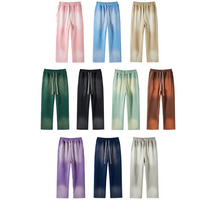 Pantalon de survêtement 360gsm essentiel avec logo personnalisé Pantalon de survêtement de haute qualité, jambe droite, lavage à l'acide, colorant par pulvérisation Pantalon de survêtement Termal surdimensionné