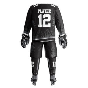 Uniforme de Hockey sobre Hielo Personalizado de Poliéster para Hombre y Mujer, el Más Vendido en Línea, a la Venta a Precio Económico, OEM Personalizado - Product Image 2