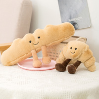 Jelly Food Series Collectie 10-49cm Donut Toast Cake Brood Hete Kat Pop Huisdier Speelgoed Pluche Speelgoed Kussen voor Kinderen Cadeaus