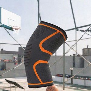 Genouillère de compression légère et respirante en nylon et spandex épais avec logo OEM pour basketball et baseball - Product Image 3
