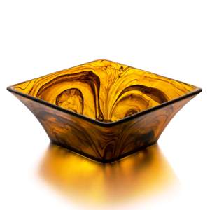 Bol carré en résine classique sculpté écologique à usage domestique 6.5 pouces de diamètre taille personnalisée fabriqué en Inde en ligne meilleur prix - Product Image 1