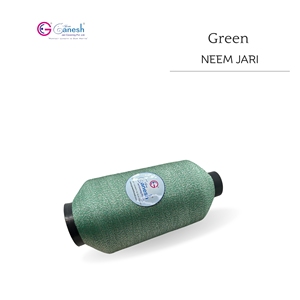 Green Colour 180D Neem Jari Metallic Flora Jari Embroidery <b>Yarn</b> High Tenacity Lurex <b>Polyester</b> for Hand Knitting - Product Image 1