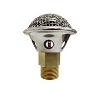 Tête d'incendie Hong'an DN15 1/2'' avec cage de protection en acier inoxydable, bulbe rouge à réponse standard 68°C pour la protection incendie