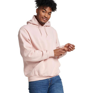Sudadera Deportiva Extra Grande para Hombre, Sudadera de Forro Polar de Color Sólido con Diseño de Bordado e Impresión en Tela Ecológica de Algodón/Bambú - Product Image 4