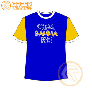 Vente en gros de t-shirt Sigma Gamma Rho pour femmes vêtements de sororité jersey de coton t-shirt respirant de haute qualité vêtements grecs pour femmes - Product Image 1