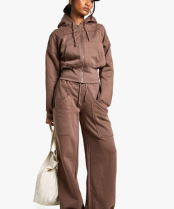 Leggings de traje corto de lana de algodón para mujer, pantalones para correr de invierno de la mejor calidad, decoración de encaje, pantalones clásicos con bolsillos voladores - Product Image 6