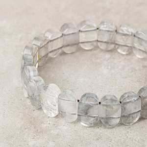 Bracciale in Quarzo Nuvoloso Naturale con Taglio Largo - Product Image 3