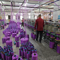 Vente en gros de fil de vadrouille en microfibres torsadé 100% polyester Dty 300d à forte absorption d'eau recyclé