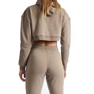 Custom High Quality 100% Cotton Fleece Anti-Wrinkle Mid Waist Hoodie <b>Trousers</b> Oversized Men's Casual Two Piece Stylish Tracksuit - Product Image 3