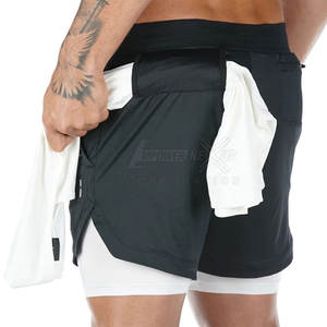 Venta al por mayor de pantalones cortos de fitness para hombres con cordón personalizados duraderos para hombres pantalones cortos de fitness para la venta en línea - Product Image 5